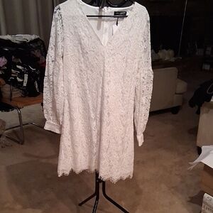 Little Mistress Ivory Lace Gown